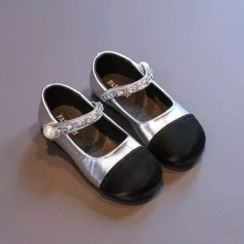 New Girls Princess Leather Shoes Patchwork Classic Children s Flats Fashion Spring Autumn Kids Causal School Performance Shoes 26