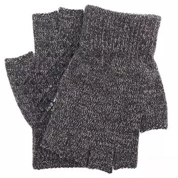 New Half finger Gloves for Men and Women In Autumn and Winter Warm Knitted Yarn Half Finger Gloves To Prevent Cold One Size