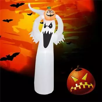 New Halloween Blow Up Inflatables Inflatable Dead Tree Ghost Pumpkin Owl Grim Reaper for Halloween Yard Outdoor Decorations EU Plug