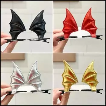New Halloween Hairpin Halloween Leather Bat Wing Party Dress Up Headpiece