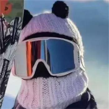 Новая связанная вручную баскетбольная шапка-кольцо, баскетбольная персонализированная взрослая шапка adult 57-59cm [without ski goggles]