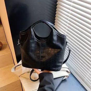 New handbag women s high-end fashion versatile shoulder bag large-capacity messenger bucket bag