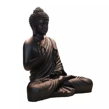 New Handicrafts Buddha Idol Statue Showpiece Gift Gifting Item Polystone Home Decor Decoration 1 piece Black
