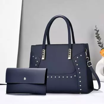 New High Appearance Level Handbag Stylish Atmospheric Handbag Rivet Design Large Capacity Shoulder Bag Crossbody Bag .