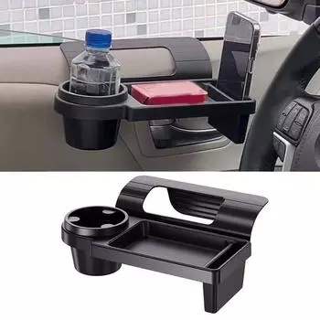 NEW High-end Car Organizer Box With Cup Drink Holder Side Door Window Phone Slot Multifunctional Hanging Storage Rack Auto Tool
