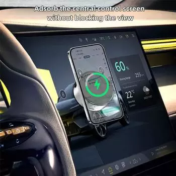 Новый высококачественный универсальный автомобильный держатель для телефона с магнитной беспроводной зарядкой, вакуумный адсорбционный стабильный кронштейн для iPhone 15 14