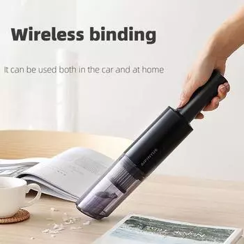 New High Power Multi-purpose Car Vacuum Cleaner Handheld Wireless Automotive Supplies Portable Small Home Desktop Vacuum Cleaner белый