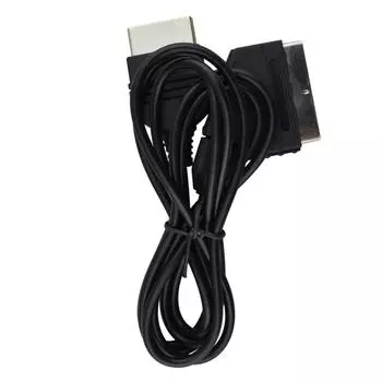 New High Quality Black 6FT 1.8M RGB AV Scart Cable Lead For XBOX Original Classic