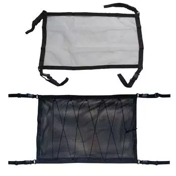 NEW High Quality Car Roof Storage Organizer Bag SUV Accessories Storage Interior Pocket Breathable Car Net Ceiling Mesh Bag P1U8