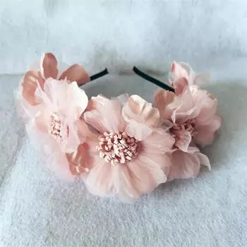 New High quality fashionable simulated mesh flower headband for women, girls and children wedding headbands and hair accessories