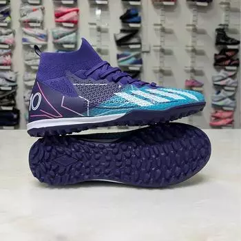New high-top football shoes long nails broken nails school professional training shoes fashion gradual change assassin football shoes 35