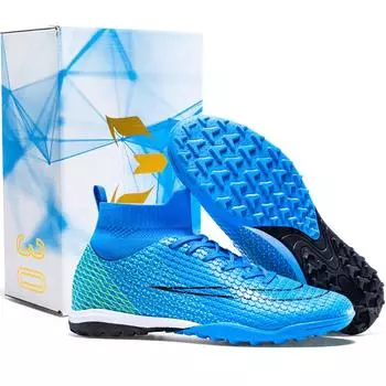 New high-top sports football shoes, shoes, boys and girls, adult long nails, broken nails, short nails training shoes 35
