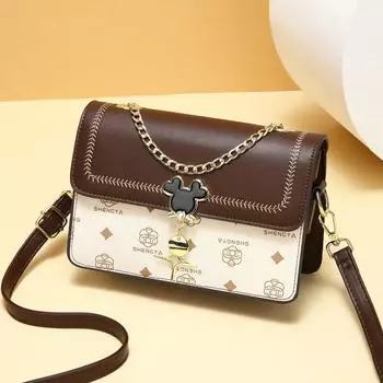 New High-value Handbag Fashionable Printed Chain Shoulder Bag Simple and Elegant Versatile Crossbody Bag Women s Bag .