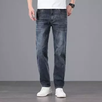 New High-waist Small Light Business Thin Small Straight Trousers Jeans Thin Trousers 29