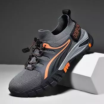 New hollow fashion hiking shoes breathable lightweight fly-woven casual sports shoes outdoor fishing shoes 39