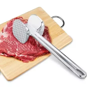 New Home Stainless Steel Double-sided Meat Hammer 48 Blades Needle Meat Beaf Steak Tenderizer Mallet Hammer Knife Cooking Tools 19x4.5cm