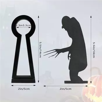 New Horror Halloween Candles Holder Funny Shadow for Halloween Party