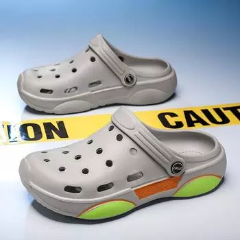 New Hot Men s Sandals Soft Slip-on Eva Casual Slippers Designed Anti-slip Sandal for Men Outdoor Beach Mans Flip-flop Main Push 39 чёрный