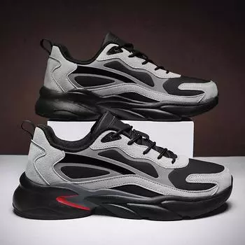 New Hot Selling Men s Casual Shoes Shock Comfort Outdoor High Quality Increase Thick Sole Exclusive Pop Daddy Shoes Sneakers 39 бежевый