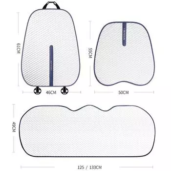 New Ice Silk Car Seat Cushion Pad Breathable Seat Covers Non Slip Auto Seat Cushion Fashion Interior Decoration Summer Universal