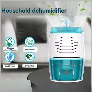 New indoor dehumidifier Convenient household moisture-proof small dehumidifier Bedroom air purifier us белый