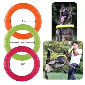 New Interactive, durable, and high-quality flying disk dog toy for essential exercise and playtime supplies for cats and dogs. T зелёный