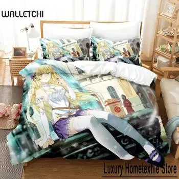 New Is It Wrong to Try to Pick Up Girls in a Dungeon IV Part Bedding Set Anime three-piece set Adult Kid Bedroom Duvetcover Sets 70x133cm 2pcs