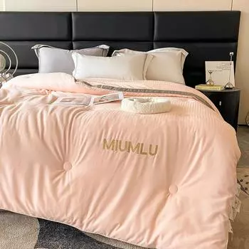 New Jacquard Mesh 3D Embroidered Soybean Summer Quilt 150x200cm 1.25kg грязно-белый