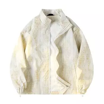 Новая японская повседневная куртка мужская молодежная осенняя мода воротник-стойка свободное трендовое пальто пальто M