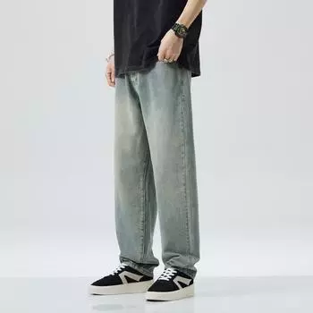 New Japanese Loose Straight High Street Retro Trendy Jeans and Trousers In Spring and Summer 28