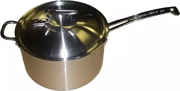 New King Denji Deep pot 24cm one-handed (with scale)