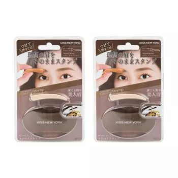 NEW KISS NEW YORK Набор из 2 бровей KBS13J Набор из 2 шт. Просто нажмите на них, чтобы получить эффект, устойчивый к воздействию и кожному салу [KISS YORK] [Авторизованный магазин]