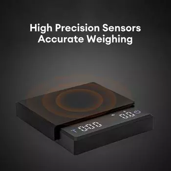 New Kitchen Coffee Scale with Timer Rechargeable Digital Scale 0.1g High Precision 3 Modes Drip Espresso Scale Barista Gift белый