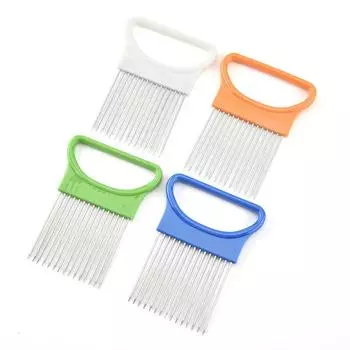 New Kitchen Gadgets Onion Slicer Tomato Vegetables Safe Fork Vegetables Slicing Cutting Tools Kitchenaid Cooking Tools белый