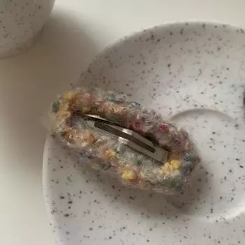 New Korean Colorful Plush Hair Clip for Women Ins Winter Temperament Duckbill Clips Hairpin Sweet Girl Hair Accessories