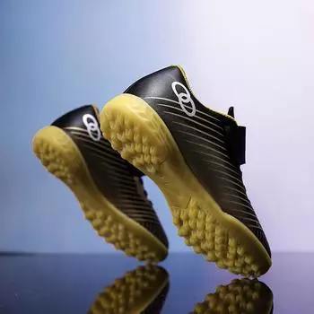 New Korean version leather medium and large children s light football shoes boys soft sports shoes training shoes children s football shoes 35