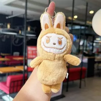 New labubu labubu plush toy grabber doll keychain pendant bouquet doll keychain pendant