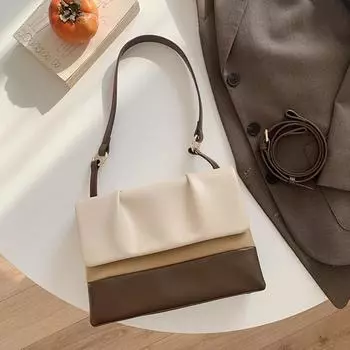 Новая женская модная простая сумка через плечо в стиле ретро из искусственной кожи с плетением, изысканная сумка-мессенджер (20cm<Max Length<30cm)