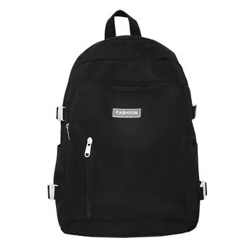 New large-capacity backpack fashionable and casual simple junior high school schoolbag large-capacity travel backpack чёрный