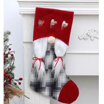 New Large Capacity Candy Socks Creative Xmas Gift Gift Bag Cute Home Christmas Stocking Sack 41x27x22cm