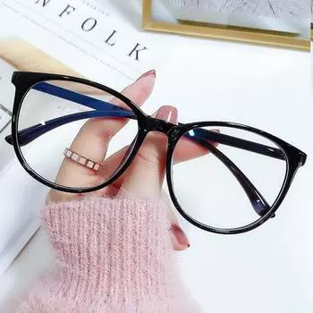 New Large Frame Anti Blue Light Eyeglass Frame Reading Glasses Fresh And Simple Style прозрачный
