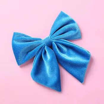 New Large Solid Velvet Hair Bows For Girls Handmade Bows Hairpins Children Fashion Barrettes Headwear Hair Accessories