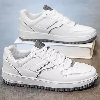 New Leather Men s Sports Shoes White Platform Men s Sports Shoes Men s Vulcanized Sports Shoes Casual Men s Sports Shoes 43