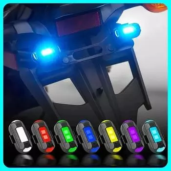 New LED Anti-collision Warning Light RC Drone Flash LED Position Light Motorcycle Turn Signal Indicator 7 Colors Strobe Light