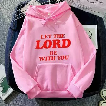 New letter printed hoodie sweatshirt Korean style trendy casual simple tops for women S