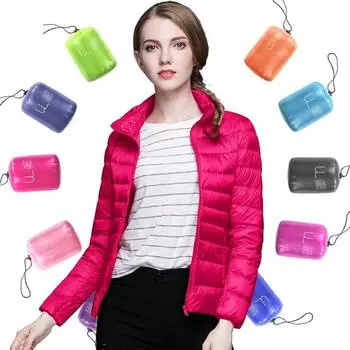 New Light and Thin Down Jacket Women s Short Section Ladies Korean Women s White Duck Down Thin Section Women s Clothing M