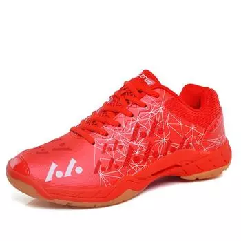 New Light Sport Badminton Shoes Men s and Women s Training Shoes Student LEFUS Badminton Tennis Shoes 37.5 розовый