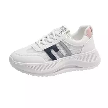 New Lightweight Casual Versatile Spring and Summer New Super Soft Casual Breathable Heightening Thick-soled Sports Dad Shoes 35 зелёный