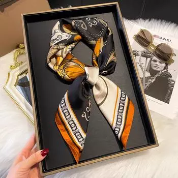 New Literary Fashionable Bandana Simulation Silk 70*70cm Temperament Square Scarves Women Spring/Summer Soft Satin Scarf