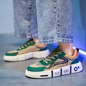 Новый любовный партнер Wudao мода личность досуг спортивная доска обувь студенты с дышащей тенденции износостойкая мужская обувь 38